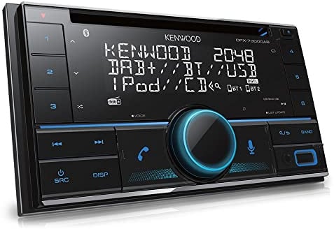 KENWOOD DPX-7300DAB 2-DIN CD-Autoradio mit DAB+ & Bluetooth Freisprecheinrichtung (USB, AUX-In, 3 x Pre-Out 2.5V, Amazon Alexa, Soundprozessor, 4x50 W, VAR. Beleuchtung, DAB+ Antenne)