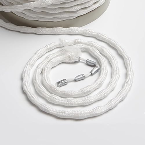 RHBHY 150g Bleiband für Gardinen 5M Schwer Bleikette Gardinenbeschwerer Vorhang Beschwerer Outdoor Glatte Aufhängung Perfekte Falten, für Vorhänge Gardinen Stoffe Moskitonetz (30g/M)