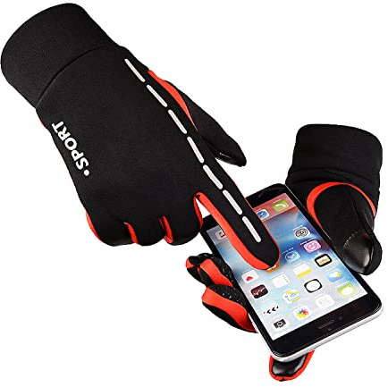 SOLO ACTFIT AFIT Winterhandschuhe Winddicht Vollfinger Touchscreen Handschuhe Warme Handschuhe Anti-Rutsch Sporthandschuhe Wasserdicht Fahrradhandschuhe Laufhandschuhe, Klettern für Herren Damen