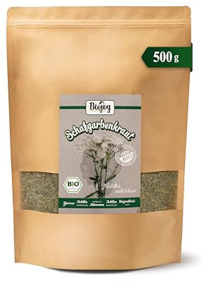 Biojoy BIO-Schafgarbe Tee (500 g), Schafgarbenkraut getrocknet und geschnitten (Achillea millefolium)