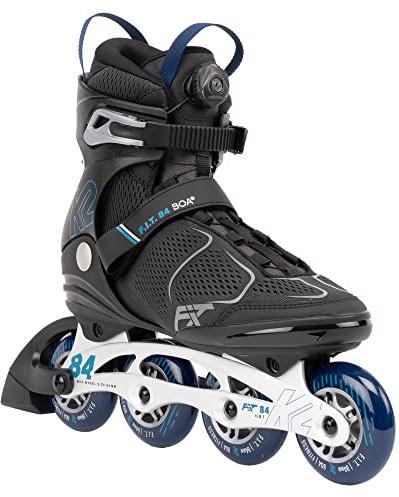 K2 Skates Herren Inline Skates F.I.T. 84 BOA, Grey - Blue, 30G0615.1.1.110