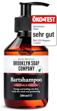 Bartshampoo (200ml) · BROOKLYN SOAP COMPANY · Bartseife reinigt und pflegt den Bart ✓ · reduziert Schuppen ✓