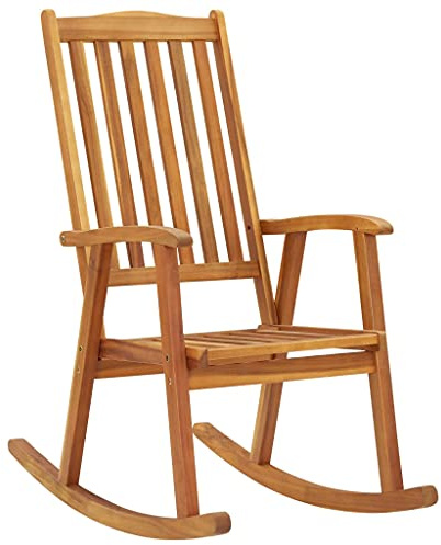 vidaXL Schaukelstuhl Massivholz Akazie