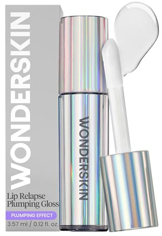 Wonderskin Lip Plumper Gloss – Hochglänzender, aufpolsternder Lipgloss | Feuchtigkeitsspendender Lipgloss polstert die Lippen sichtbar auf und sorgt für intensiven Glanz und langanhaltenden Komfort