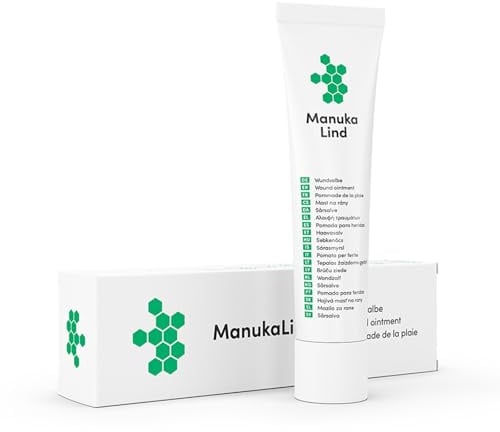 ManukaLind Wundheilsalbe (15g) - Natürlich wirksam mit Manuka-Honig MGO 514+ - Wund und Heilsalbe für alle Wundheilungsphasen - Zuhause und Unterwegs