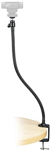 Acetaken 63,5 cm (25 Zoll) Flexibler Backenarm-Klemmhalter, kompatibel mit Logitech Webcam C920s C925e C922 C930 C615 Brio StreamCam