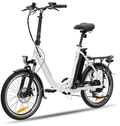 VecoCraft E-Pax e Bike klapprad Elektrofahrrad, 20 Zoll E-Klapprad, mit 7-Gang elektrofahrräder, Li-Ion-Akku 36V/13Ah Akku, Reichweite bis zu 55-95km, 250W Hinterradmotor Elektro klapprad 20 Zoll