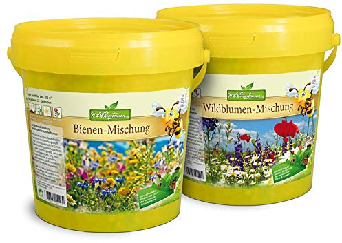 N.L.Chrestensen SET 2 Eimer - Ein Paradies für alle Insekten Blumensaatgut Mehrfarbig
