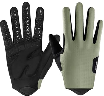 INBIKE Fahrradhandschuhe Herren Sporthandschuhe Stoßfest und rutschfest Motocross Handschuhe Damen Motorradzubehör geeignet für Radfahren Wandern Golf Fitness Hellgrün M