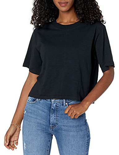 The Drop Damen Sydney T-Shirt, kurzer Cropped-Stil, Rundhalsausschnitt