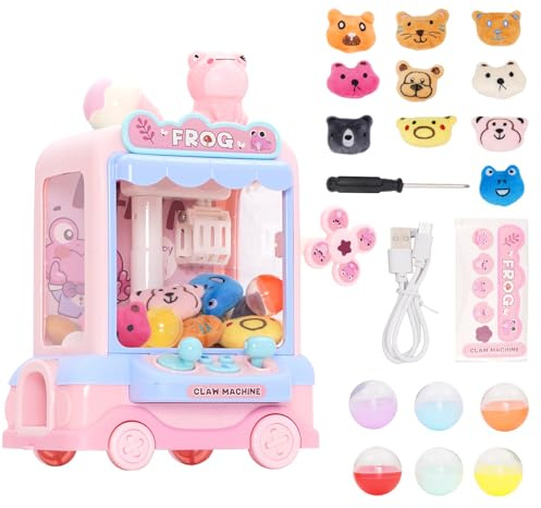 Ark miido Candy Grabber Süßigkeitenautomat Maschine, Mini Greifautomat für Kinder, Süßigkeiten Spender Machine, Spielautomat Greifarm Automat Claw Machine für Kinder