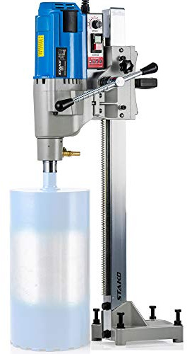 STAKO OB-255E Diamant-Kernbohrmaschine mit Bohrständer, 4250-W-Motor, Ø 255 mm, 0–560 U/min, Softstart, PRCD, Nassbohrmaschine für Beton und Stahlbeton