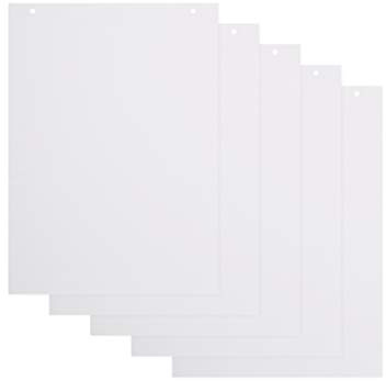 BoardsPlus Blanko Flipchart-Papierblöcke - 5er-Pack A1-Flipchartblöcke, 60 g/m² Papier, 20 Blätter pro Block