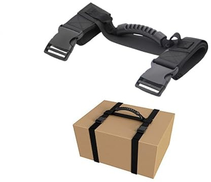 Anopo Trageriemen mit Griff Verstellbarer Nylon Riemen mit Verschluss für Transport Tragen Sperrig und Schweres Kisten Gepäck Kreuz Stil