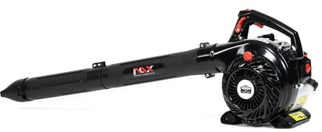 NAX Power Products Benzin-Laubsauger Laubbläser NAX 950V Motor 25 cm3 0,75kW Laubsack 40l Briggs & Stratton Lizenzware, Schwarz