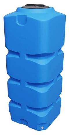 Varile Vertikaler Trinkwassertank Rechteckig (Blau, 1000L)