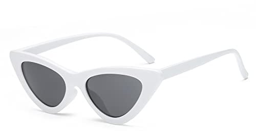 Long Keeper Katzenaugen Vintage Sonnenbrille Damen Retro 90er Jahre Brille Mode Cat Eye Sonnenbrillen Damen UV404 für Frauen Mädchen