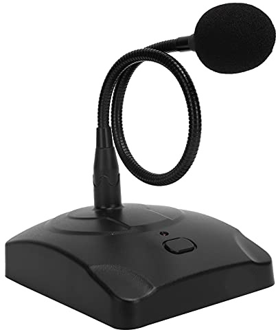 Schwanenhalsmikrofon, Desktop-Computermikrofon mit 5 M XLR-Kabel Kabelgebundenes Konferenzmikrofon 360-Grad-Mikrofon Zur Rauschunterdrückung mit Einer Taste