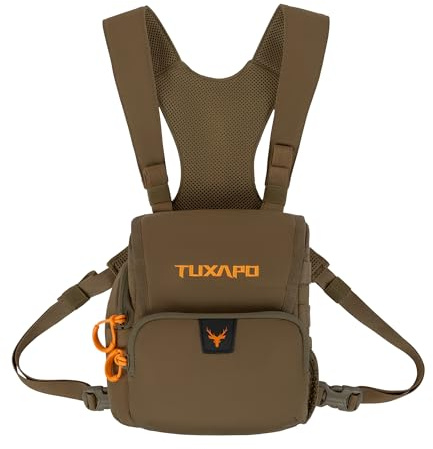 Tuxapo Binokulares Brustgeschirr, Set mit Tasche, Entfernungsmesser, Bino Case für Jagd, Wandern, Schießen