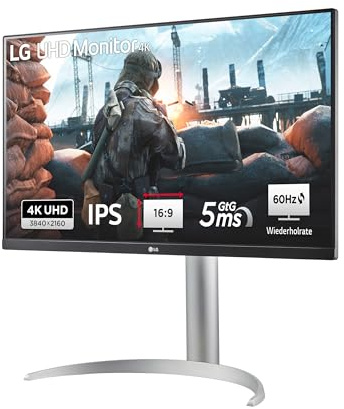 LG 27UP850K-W.AEU (27 Zoll) 4K UHD IPS Monitor, DisplayHDR™ 400, USB-C (90W), Weiß/Schwarz
