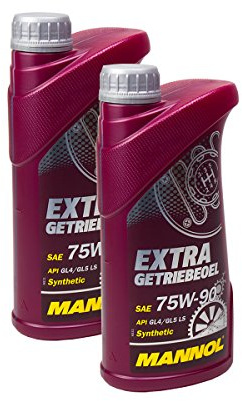 2X MANNOL MN8103-1 Extra Getriebeoel 75W-90 Schaltgetriebe API GL 4/GL 5 LS 1L