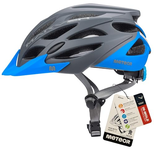 meteor® Marven Fahrradhelm Herren Damen Kinder-Helm MTB rollerhelm mädchen kinderfahrradhelm für Downhill rennradhelm Mountainbike Inliner skaterhelm BMX fahradhelm Scooter Jungen Bike Helmet