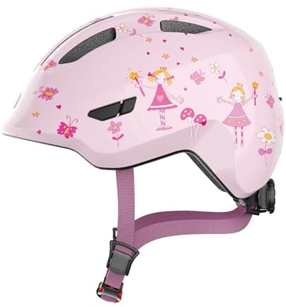 ABUS Unisex Fahrradhelm, Rosa (Rose Princess), M (50-55 cm)