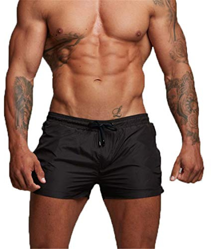 TMEOG Badehose für Herren Schnelltrocknend Badeshorts Kurz Herren Badehose Männer Schwimmhose Boxer Kurze Hose Schwimmshorts mit Reissverschluss