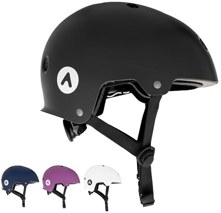 ATTABO Genes: Sicherer & Leichter Skater-Kopfschutz – Fahrrad & MTB Schutz L für Herren & Damen mit ABS & EPS