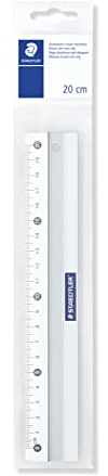 STAEDTLER Aluminium Lineal Mars, 20cm Länge, bruchfest, ruschfest, 563 20