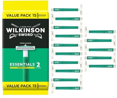 Wilkinson Sword Extra 2 Sensitive Herren Einwegrasierer, 10 + 5 St, 1er Pack