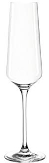 Leonardo Puccini Sekt-Glas, 1 Stück, spülmaschinenfestes Prosecco-Glas, Sekt-Kelch mit gezogenem Stiel, Champagner-Glas, 280 ml, 069550