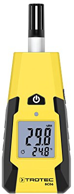 TROTEC Hygrometer BC06 – Luftfeuchtigkeitsmesser und Thermometer – Messbereich -20 °C bis +60 °C, mit Taupunktanzeige
