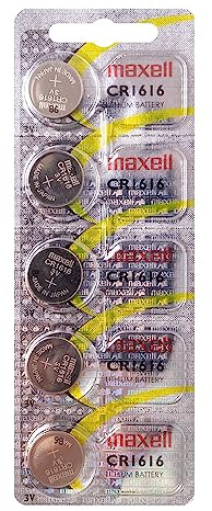 5 Maxell CR1616 1616 Lithium 3 V Knopfzelle BATTERIEN Made in Japan