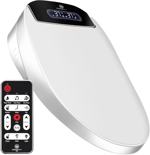 Zertifizierte Deutsche Qualität 1,3 : Dusch WC Aufsatz, Japanische Toilette, Bidet Toilettensitz, Bidet Toilet Seat, WC mit Duschfunktion, Beheizbarer Toilettensitz, mit Warmem Wasser und Trocknung