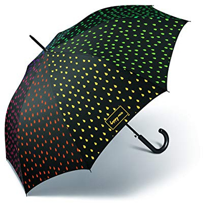 Happy Rain Long AC waterreactive Automatik Regenschirm Umbrella Schirm 41100 Farbwechsel bei Nässe