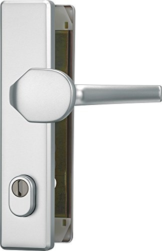 ABUS Tür-Schutzbeschlag HLZS814 F1 aluminium mit Zylinderschutz eckig