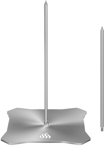Onlyfire Vertikaler Spieß BBQ Stand, Edelstah vertikaler Grillrost Fleischs mit 23.5cm and 29.65cm Langen Nägeln