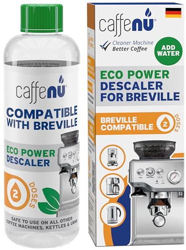 Caffenu Sage Kompatibler Entkalker - 200ml Entkalker Kaffeemaschine | (2 Anwendungen) Kalkentferner für Sage - Heißeren Kaffee & Besseren Geschmack - Verlängert die Lebensdauer