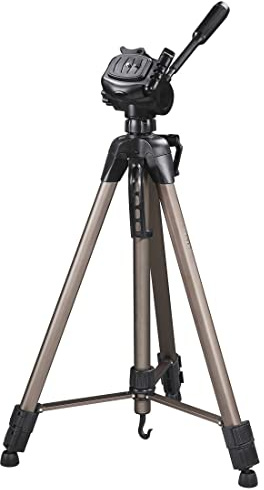 Hama Leichtes Einsteiger-Dreibeinstativ mit 3-Wege-Kopf, Star 63 166-3D, Champagner