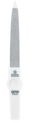 Pfeilring Saphir Nagelfeile, 12 cm, weiss