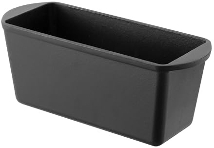Navaris Gusseisen Brotbackform 34 x 13cm - Brotbacktopf - Emailliert, Brottopf - Gusseisen Topf Brot backen, Brot Backen Zubehör, Toastbrot Backform, Brotform, Für Braten, Backen