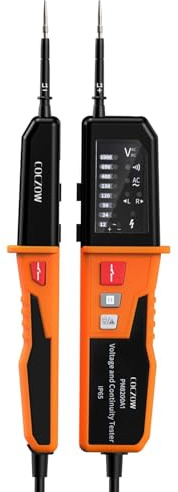 Spannungsprüfer,Durchgangsprüfer,automatischer Bereich 12V~1000V,IP65Multifunktions-Umfassender elektrischer Tester,kann AC/DC Spannung,Phasenfolge,Durchgang,RCD,batterielose Erkennung messen PM8200A1