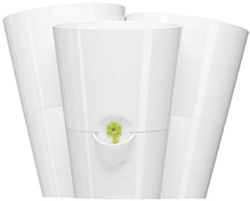 Emsa Trio Kräutertopf für frische Kräuter, Selbstbewässerung, Wasserstandsanzeiger, 27 x 25 x 21 cm, Hellgrün, Fresh Herbs Trio, 515352