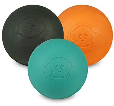 Captain LAX Lacrosse Ball Original, 3er Set, Faszienmassage, 6 cm, Mix 4 | Massageball aus robustem Hartgummi für Faszienmassage und Triggerpunkte