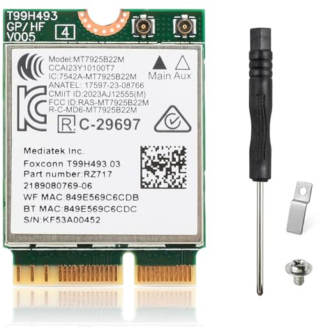 EDUP® WiFi 7 WLAN Karte BE6500 M.2 2230 Netzwerkkarte für Laptop