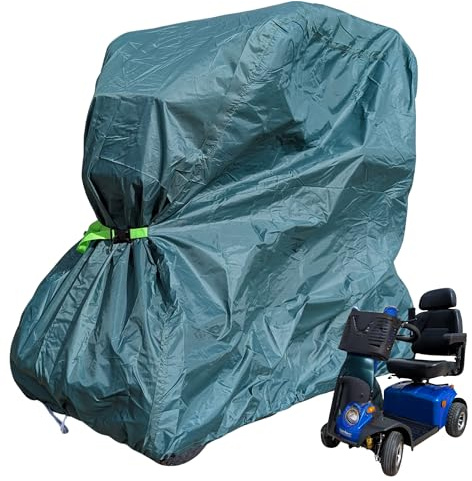 Wasserdichte Abdeckung für Mobilitätsroller Groß 147x71x140cm – Magnetclips Wetterfester Schutz für Scooter & Rollstühle von Speedwellstar