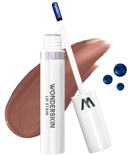 Wonderskin Lip Stain Peel Off & Tint – Lippenstift zum Abziehen, wasserfest | Lippen-Tattoo-Effekt auf Zeit, abziehbare Lippenfarbe, langanhaltend, wischfest & übertragungssicher, Nude- bis Rottöne