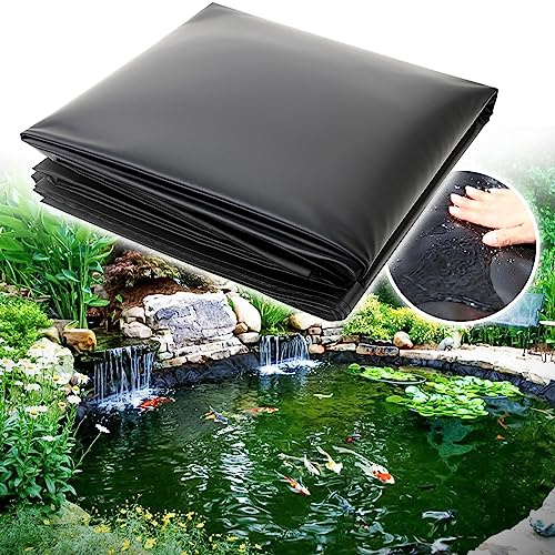 Adoture 3 x 2m Teichfolie, Flexibel Teichfolien Scheibe Wasserdicht und leckdest, Sonnenschutz HDPE Folie für Garten Fischteich Landschaft Schönheit