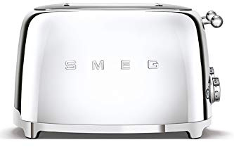 Smeg TSF03SSEU 4-Schlitz-Toaster Chrom